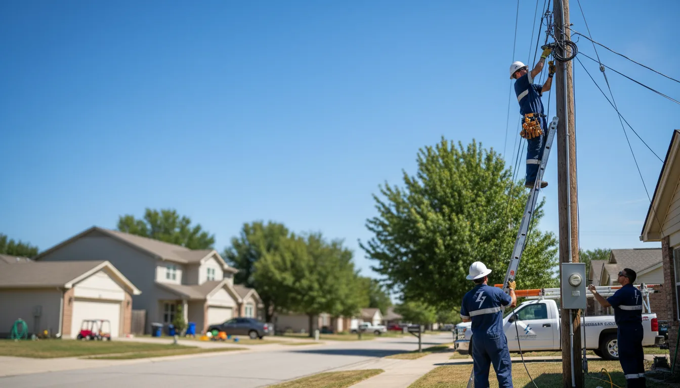 Residential electrician providing installation services in Fingal, ND